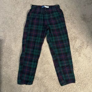 Mens Old Navy Flannel Pajama Pants, Size Small, Blue/Green